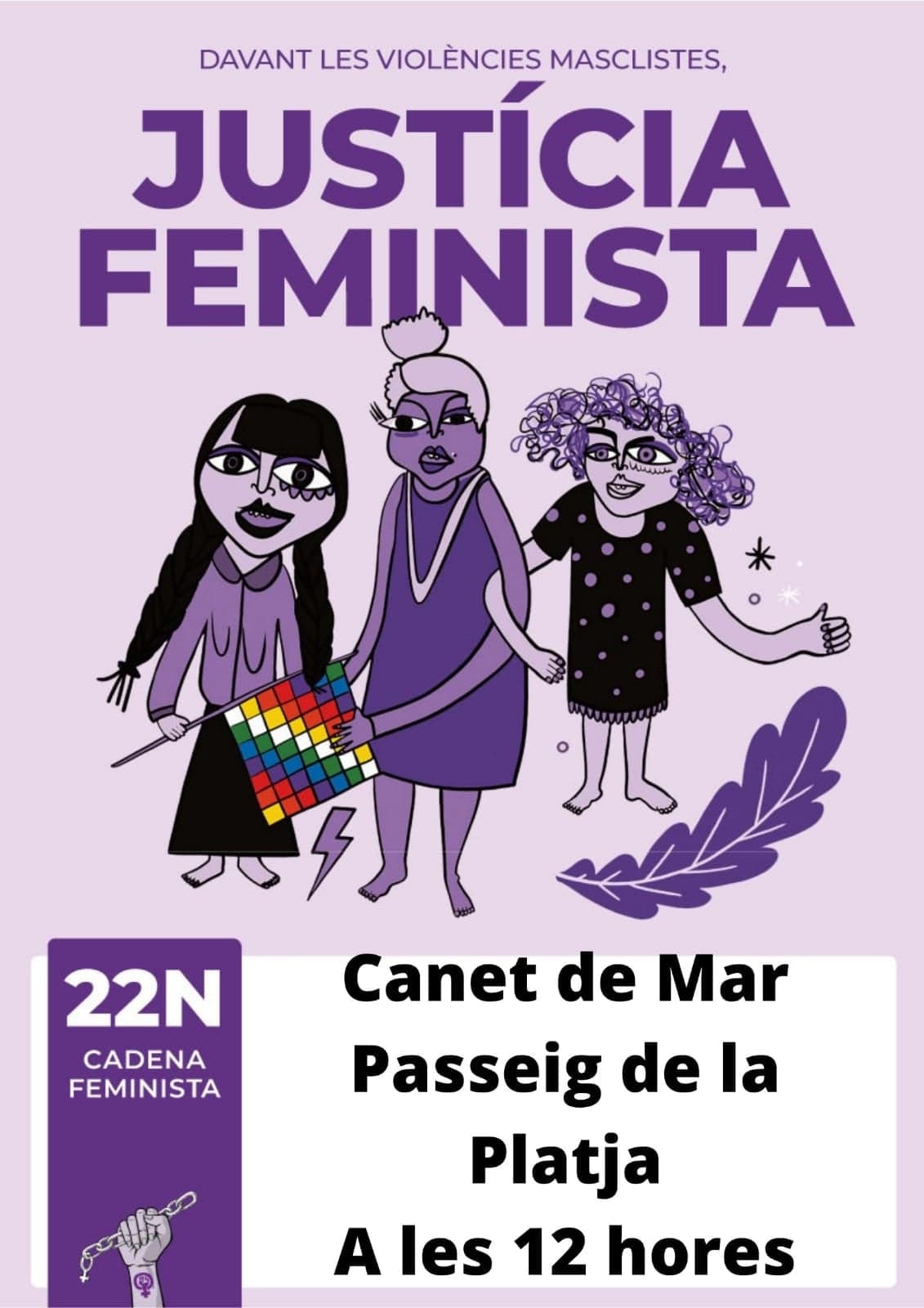 Canet de Mar 25N 2020 Cadena Feminista