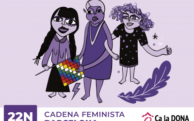 Informació per a la Cadena Feminista del 22N a Barcelona